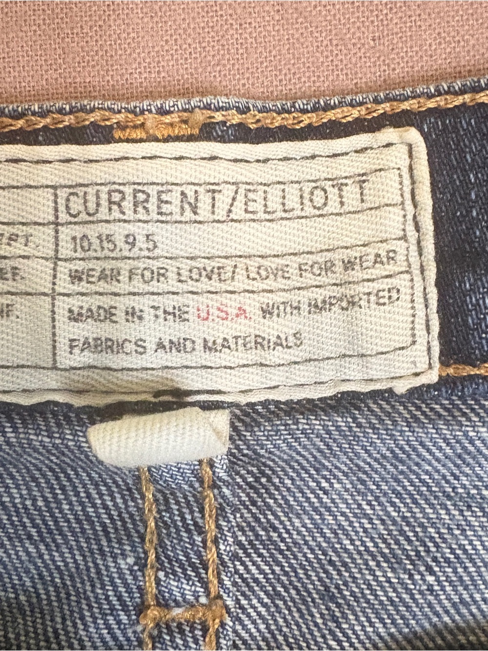 Current/Elliott Women’s Skinny Jeans 27 Cropped Raw Hem Whiskered Denim